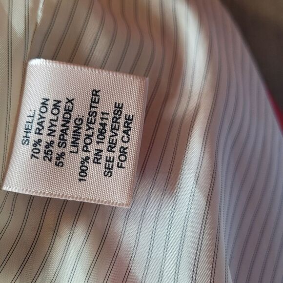 Philosophy Vibrant Red One Button Lined Blazer Small - Picture 4 of 6